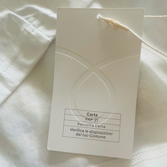 Motf Shein White Cotton Top with Beading and Faux Pearls  Size S NWT - Picture 5 of 7